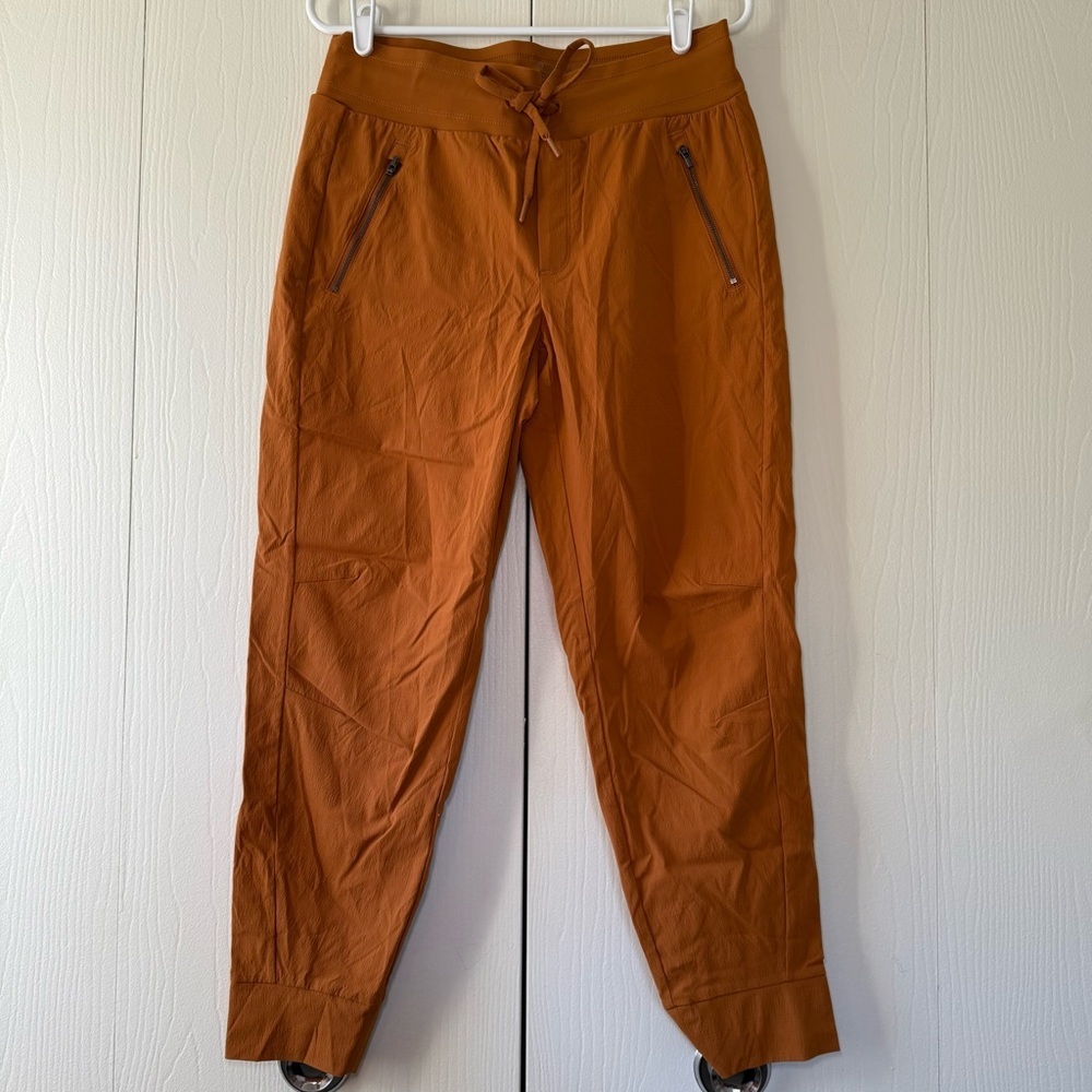 Athleta Rust Orange Drawstring Joggers